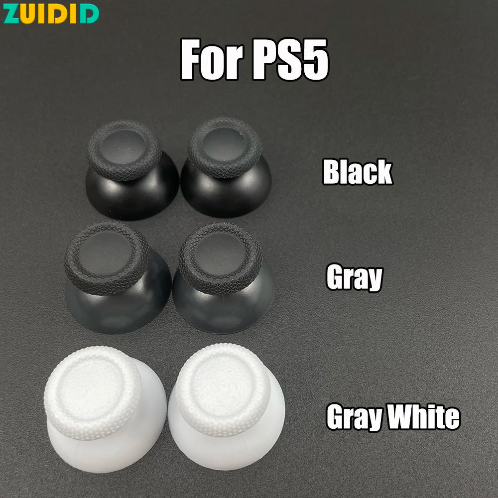 ZUIDID 6pcs Black Gray White 3D Analog Joystick Stick Mushro