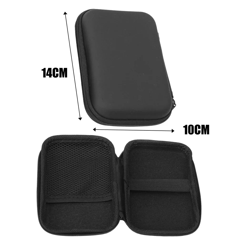 3 IN 1 Carrying Storage Case with Tempered Glass Screen Protectors for R36S Game Console Protectors Kit Anti-Scratch Bag & Films