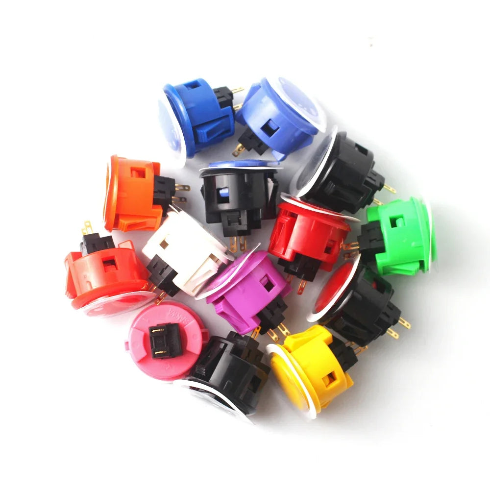 Original Japan SANWA OBSF 30mm Push Button Arcade Game Switc