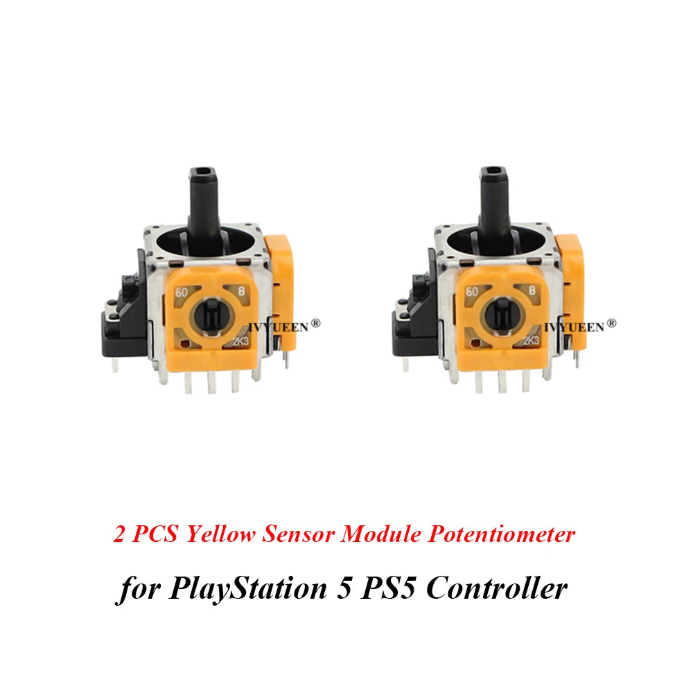 IVYUEEN Joysticks Replacement for Playstation 5 DualSense PS5 Controller 2K3 Ohm Analog Stick 3D Thumbstick Repair Parts Kit