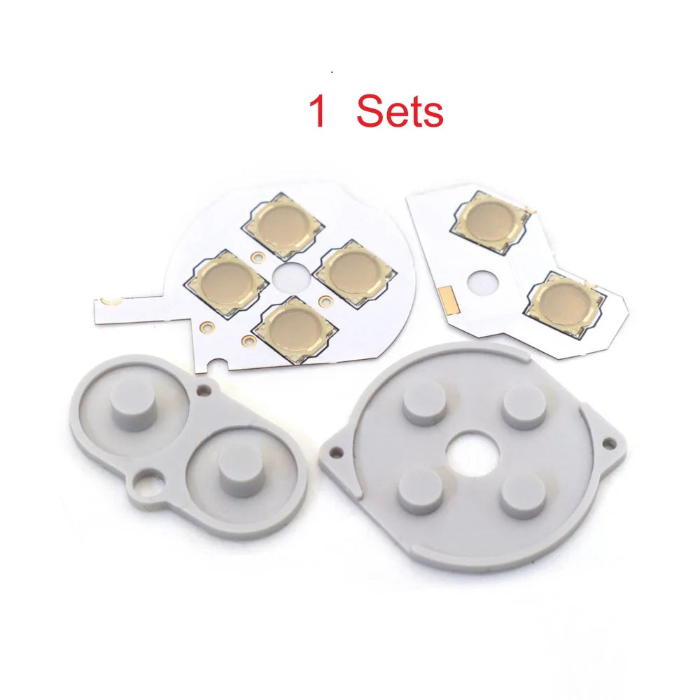 For GBC Clicky Tactile Button Kit Mod Switches & Membranes for Gameboy color Console Motherboard Buttons conductive Pads