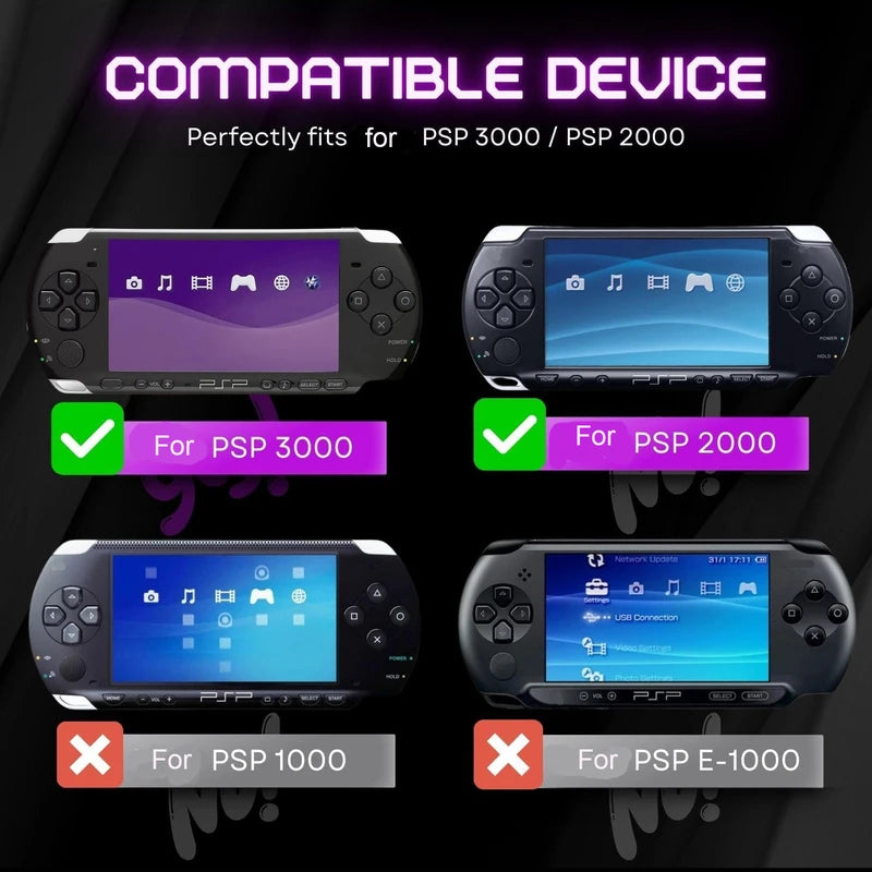 Transparent Clear Hard Cover Crystal Case PSP 2000/3000 Hand