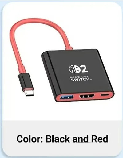 Docking Station for Nintendo Switch 2 4K 60Hz TYPE-C Hub with HDMI and USB-C 3.0 PD100W Charge Perfect for Switch 2/Switch/OLED