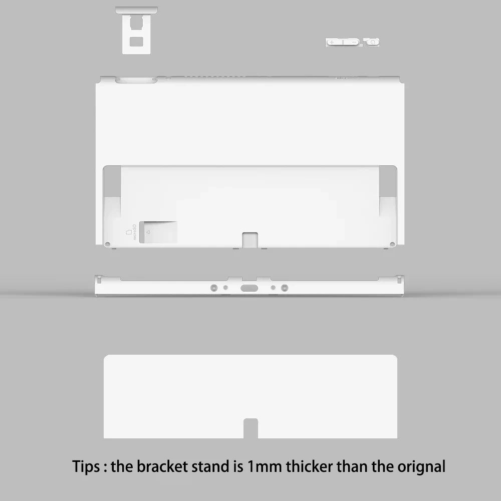 Back Plate Full Set Shell for Nintendo Switch OLED Console R