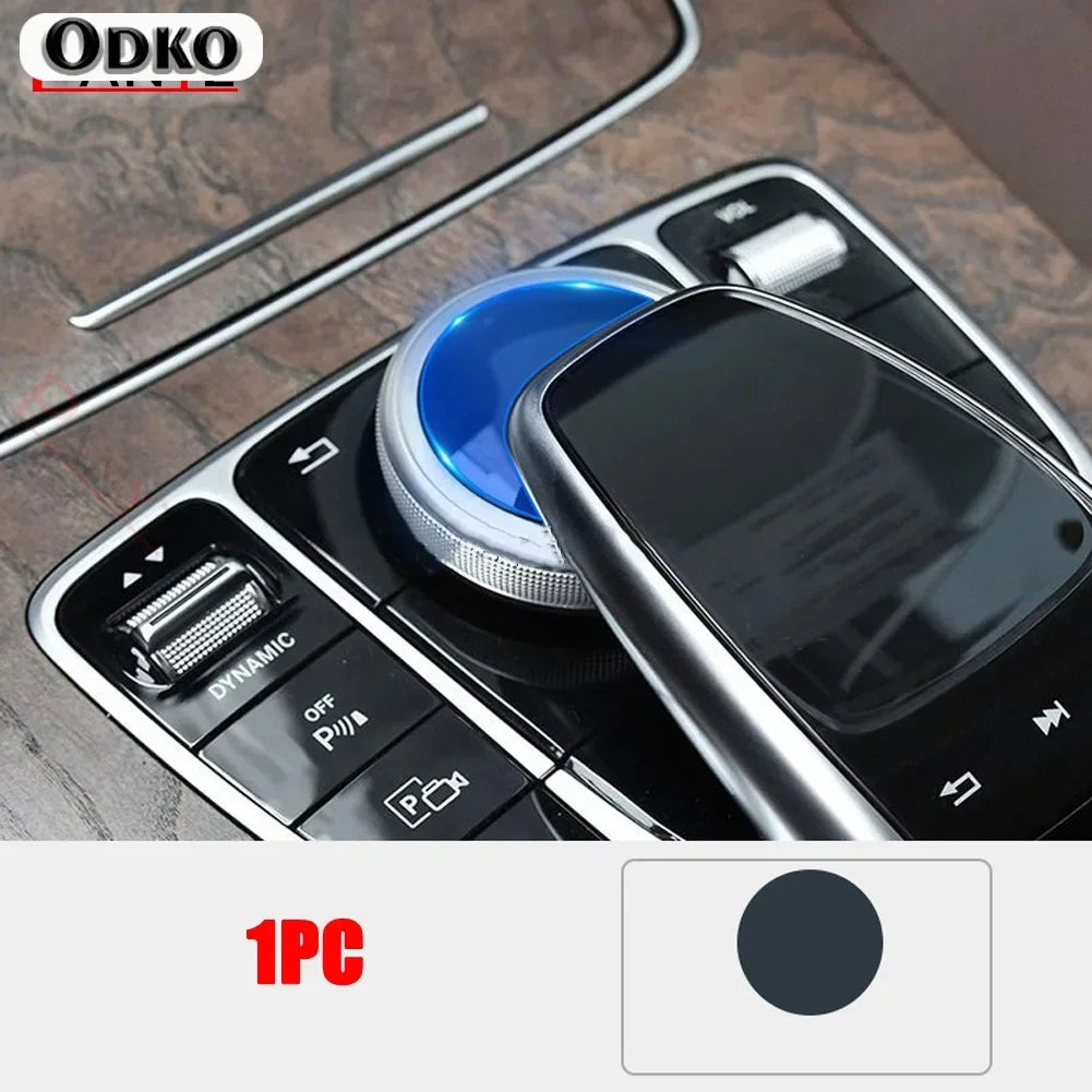 For Mercedes Benz C E G V GLC Class W205 W213 X253 W463 W464 G500 Car Center Console Multimedia Mouse Button TPU Protector Film