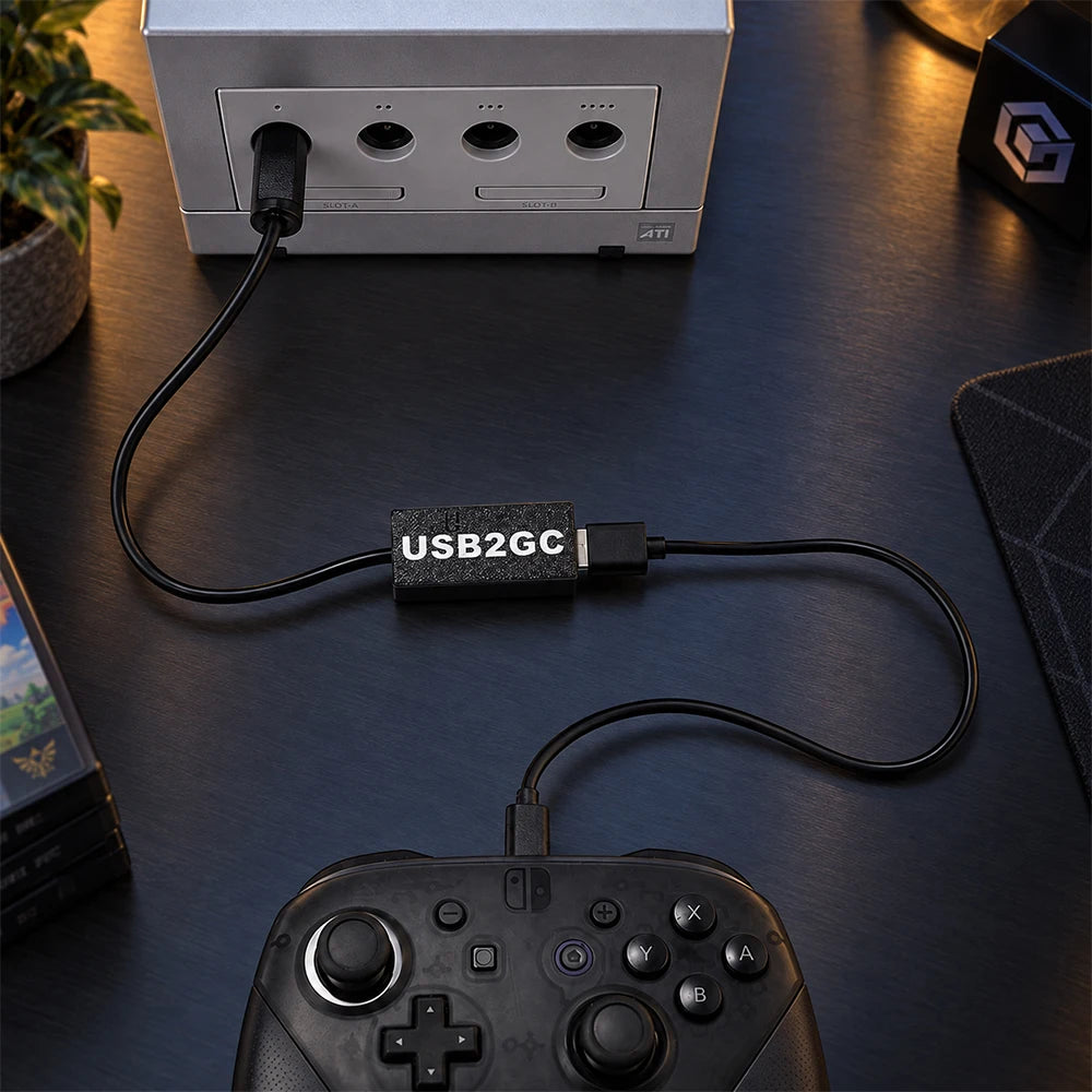 USB2GC USB Controller to NGC Adapter for GameCube Console Co