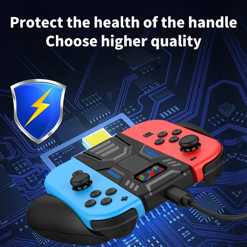 ABS Comfort Charging Grip for Switch Controllers Portable Ch