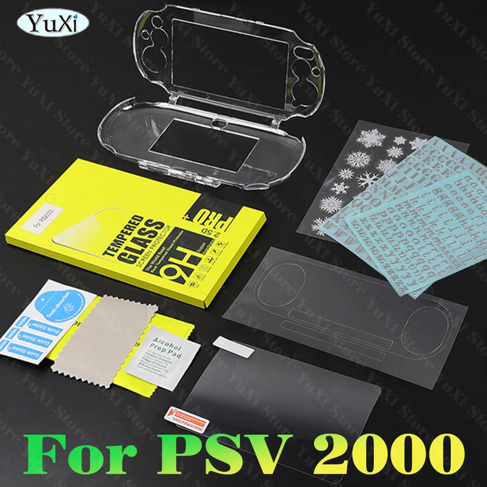 for PSV 2000 Clear Crystal Protective Case Top Bottom PET Pr