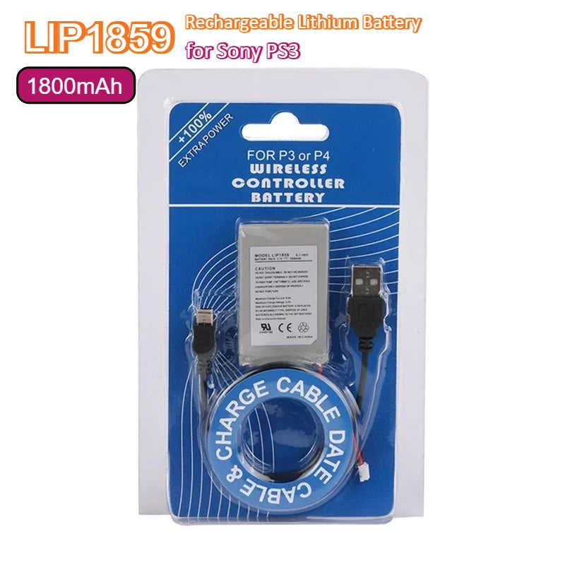 LIP1859 PS3 Replacement Battery 1800mAh 3.7V Rechargeable Li