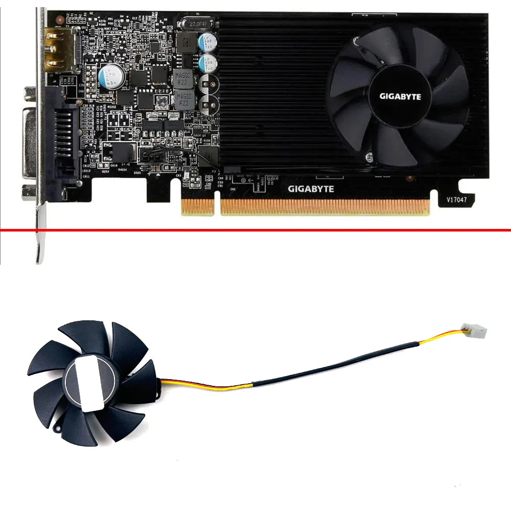 NEW Cooling Fan 46mm 3pin FS1250-S2053A For GIGABYTE GTX 105