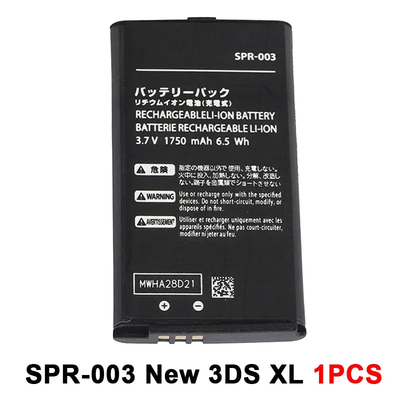 SPR 003 Battery New 3ds Xl for Nintendo N3dsxl Handheld Game Console New3dsxl SPR-003 Replacement Rechargeable Lithium Batteries