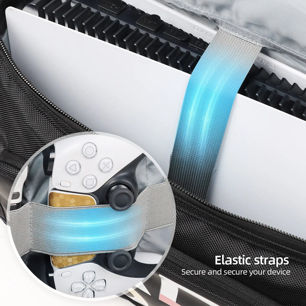 Carrying Case for PS5 Large Capacity Waterproof Shockproof T