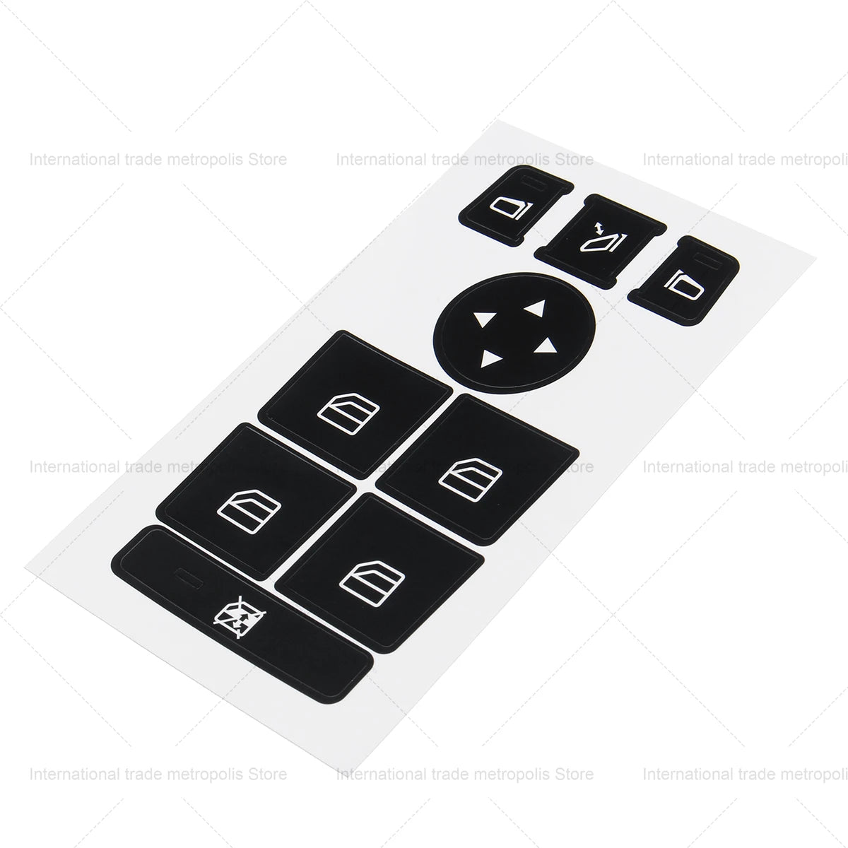 1 Pcs Car Window Control Switch Button Repair Stickers Deaca