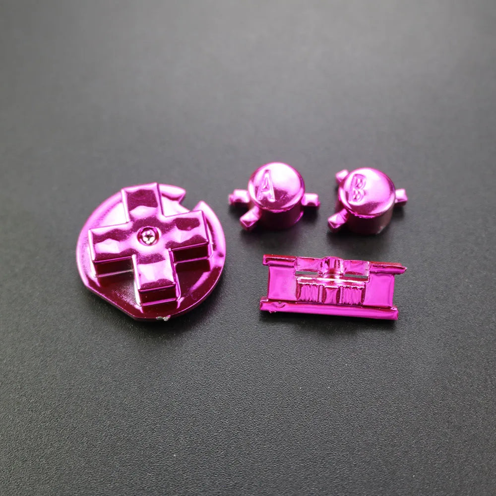 YUXI 1Set Replacement For Color GBC Console Buttons Kit A B D-pad Key Power On Off Button