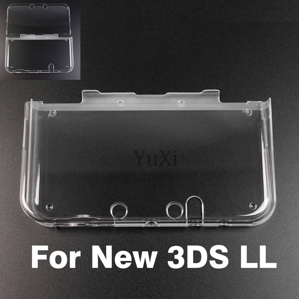 Clear Crystal Protective Case For Nintend NDS Lite NDSi XL LL Plastic Hard Shell Skin Case Cover For 2DS New 3DS XL LL GBA SP