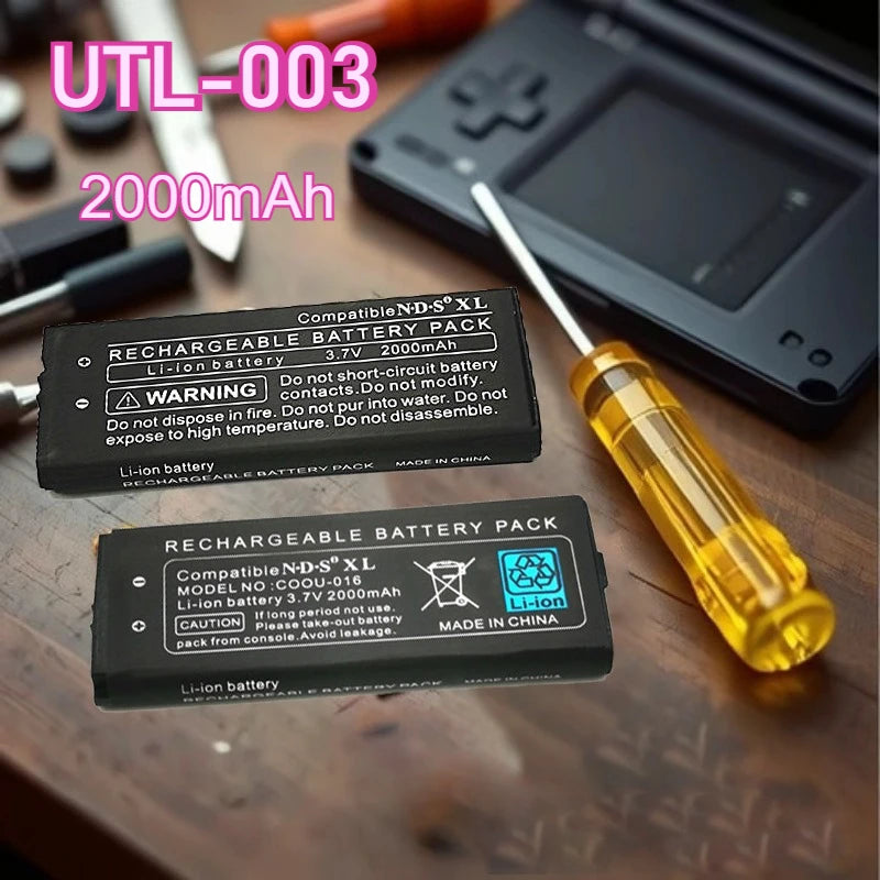 NdsI Xl Game Console Battery UTL-003 2000mAh 3.7V Replacemen