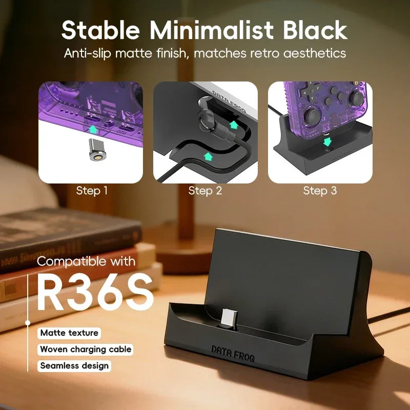 DATA FROG Magnetic USB C Charging Dock Stand Stable Desktop 
