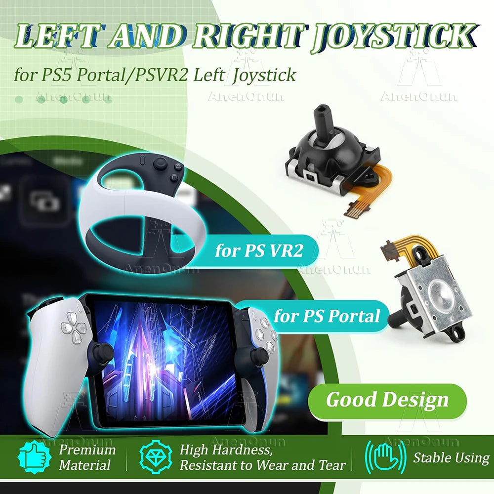 Hall Effect Joystick for PS5 Portal/PS VR2 No-Drift Magnetic