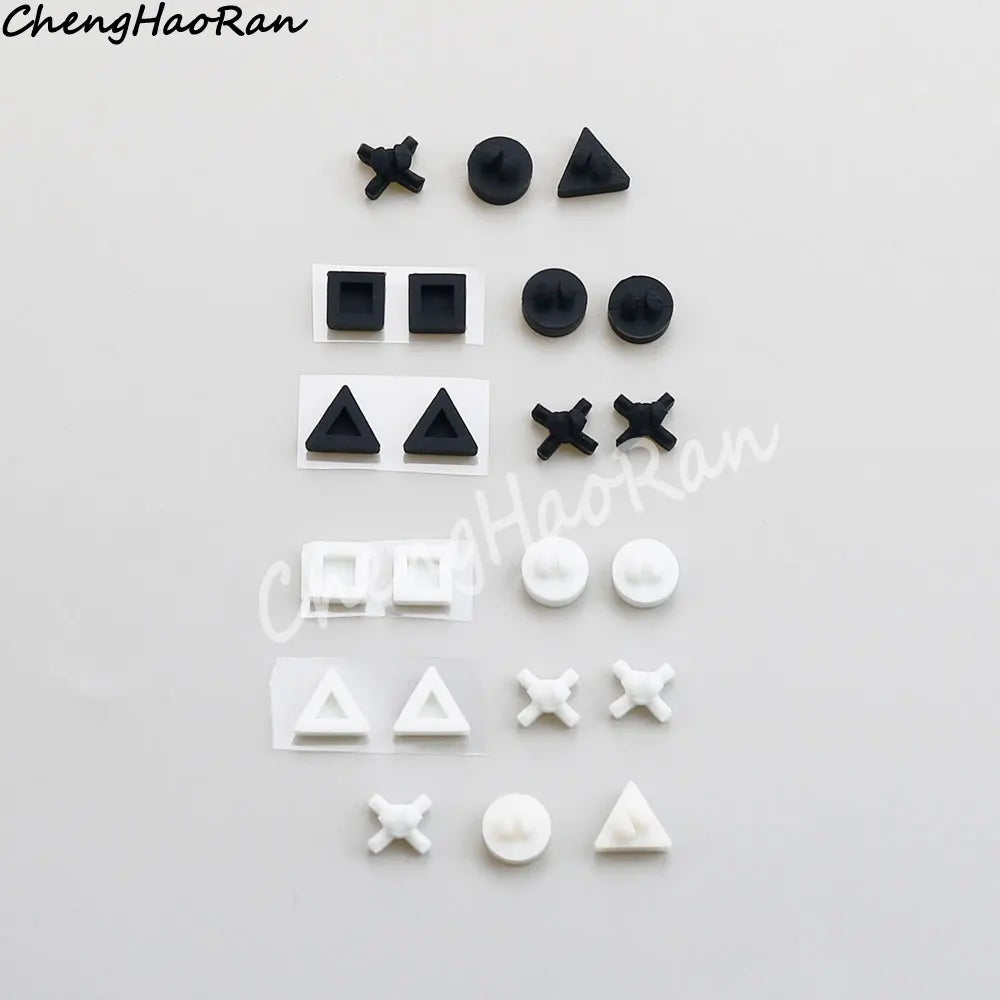 1 Set White or Black Silicone Bottom Rubber Pads For PS4 Sli