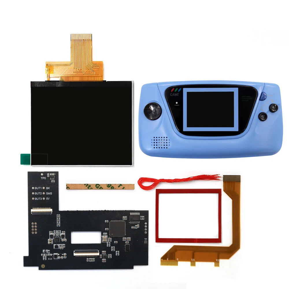 For Sega GG LCD Highlight Screen Kit 3.5 640 480 Retro Pixel HD IPS Backlight LCD Display For Game Gear Console TV HDMI Output