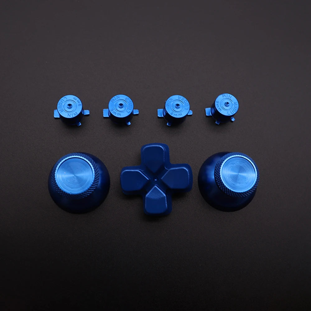 Gold BLACK Red Blue Custom Metal Thumbsticks Analogue Controller Bullet Buttons Chrome D-pad for Sony PS5 Controllers
