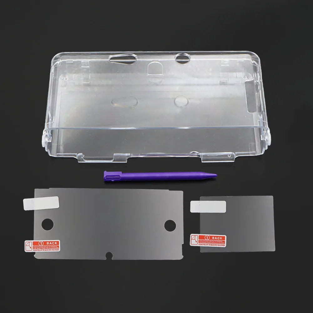 Clear Split Transparent Hard Case for 3DS Protective Shell w