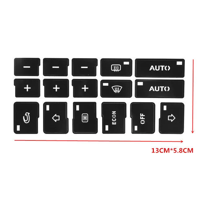 AC Instrument Panel Button Repair Sticker for GMC Avalanche 