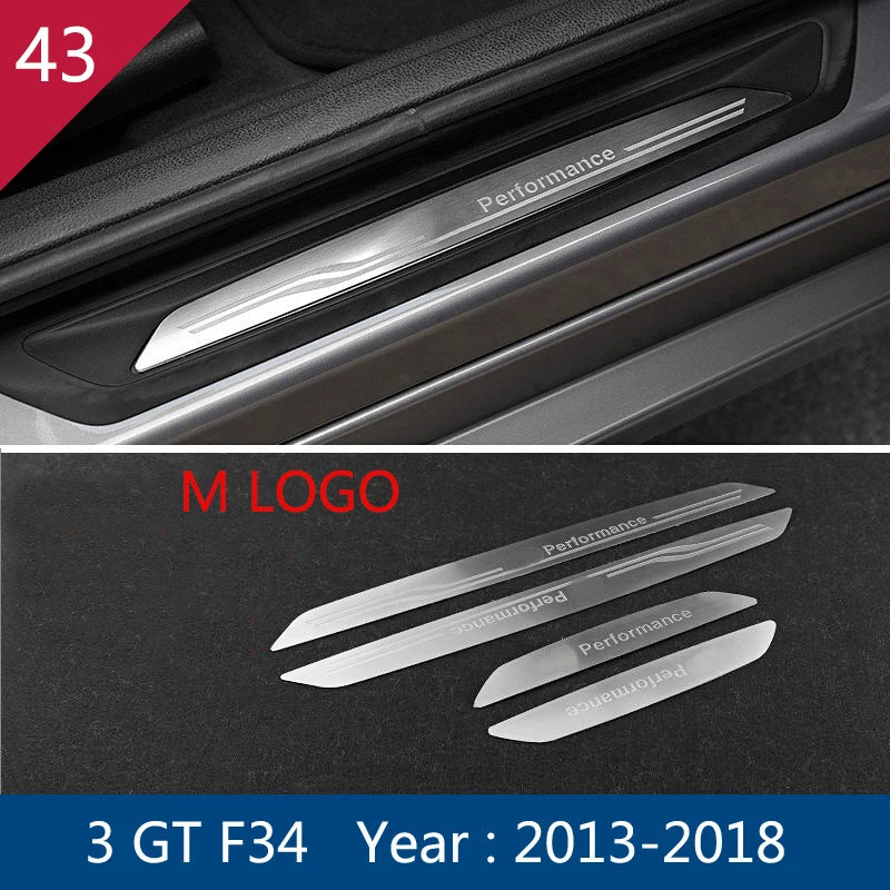 For BMW 3 4 Series 3GT F30 F32 F34 Car Styling interior Gearshift AC CD button Panel Door Armrest Decoration Cover Trim Sticker