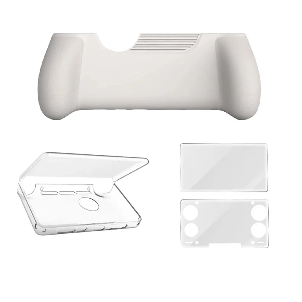 For AYN THOR Transparent Protective Soft TPU Case New Dual Screen Flip Up Handheld Shell Game Console Anti-Fall Case Shell Grip