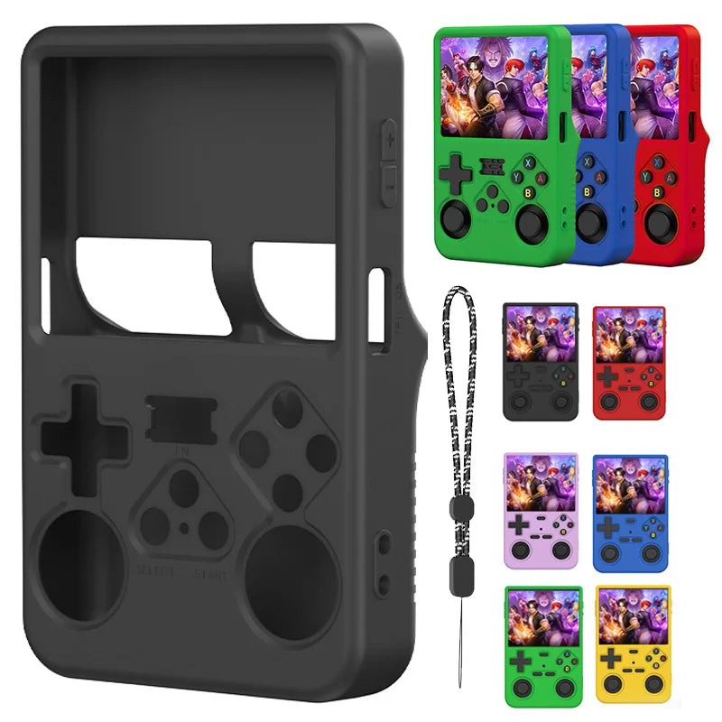 Color Silicone Case For R36S Handheld Game Console Silicone 