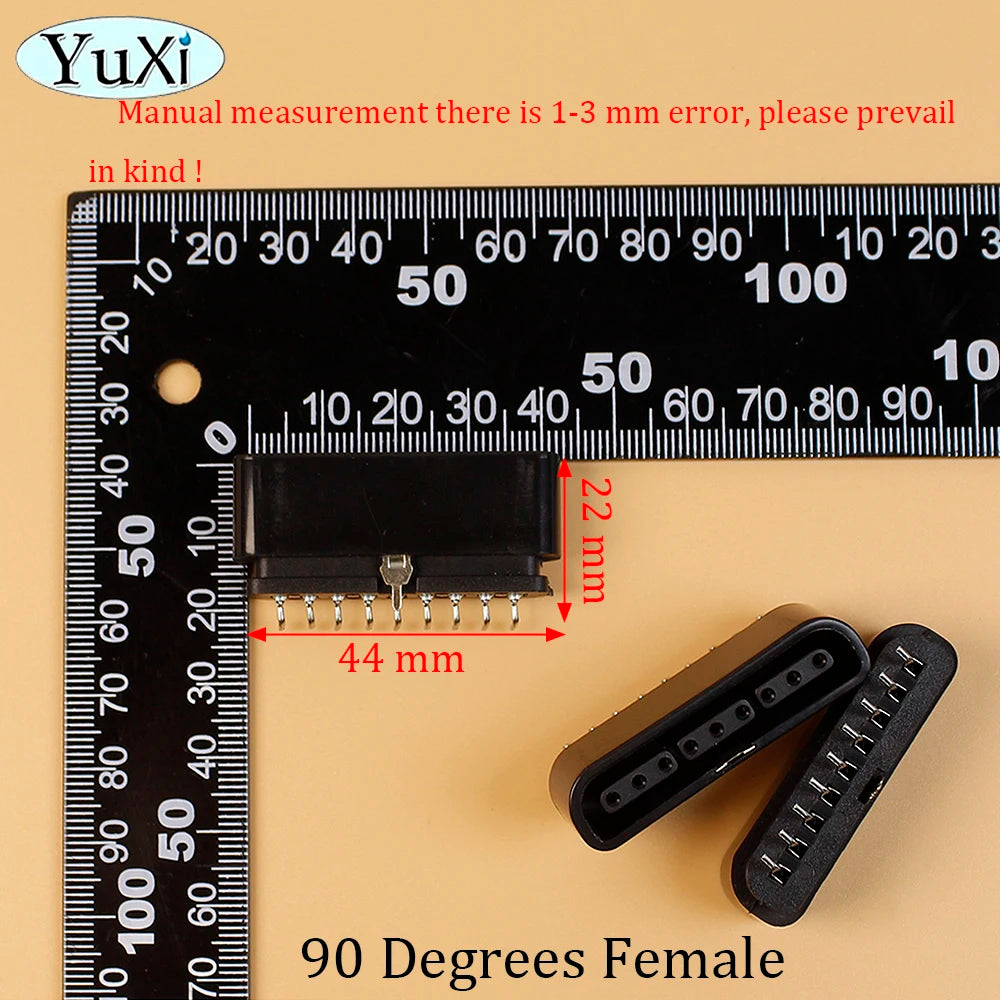 1 Piece For PS2 90 180 Degrees Interface Female Socket 9 Pin