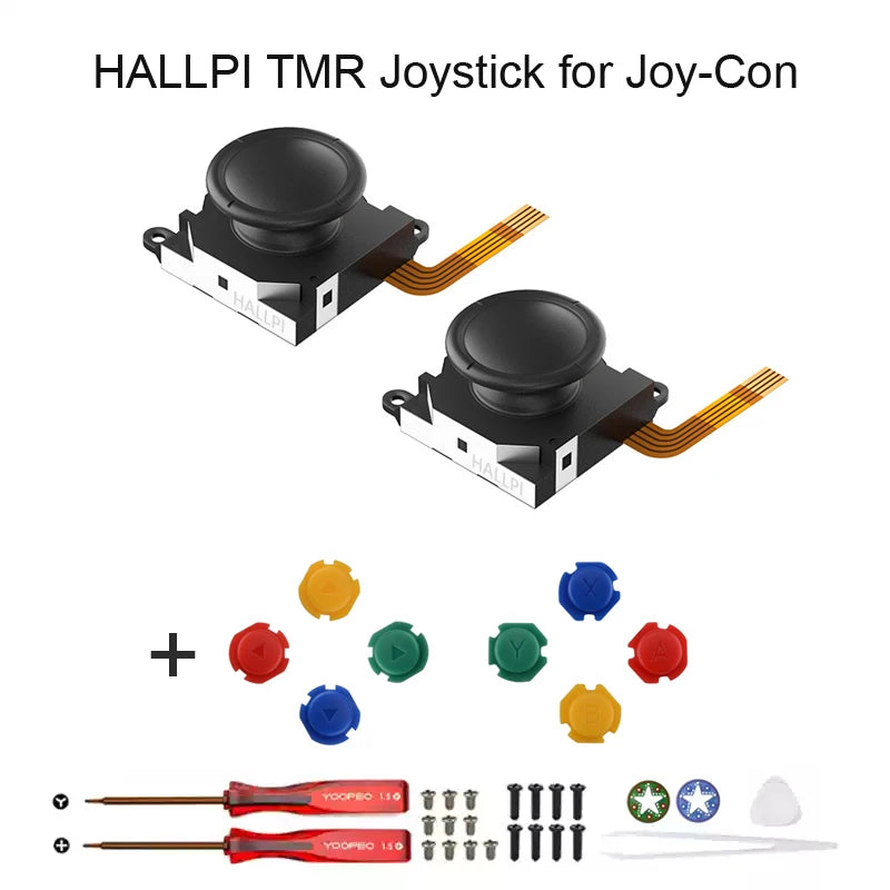 HALLPI AKNES TMR Joystick for Joy-Con Replacement No Drifting Stick for Nintendo Swicth OLED Lite Game Accessories Repair