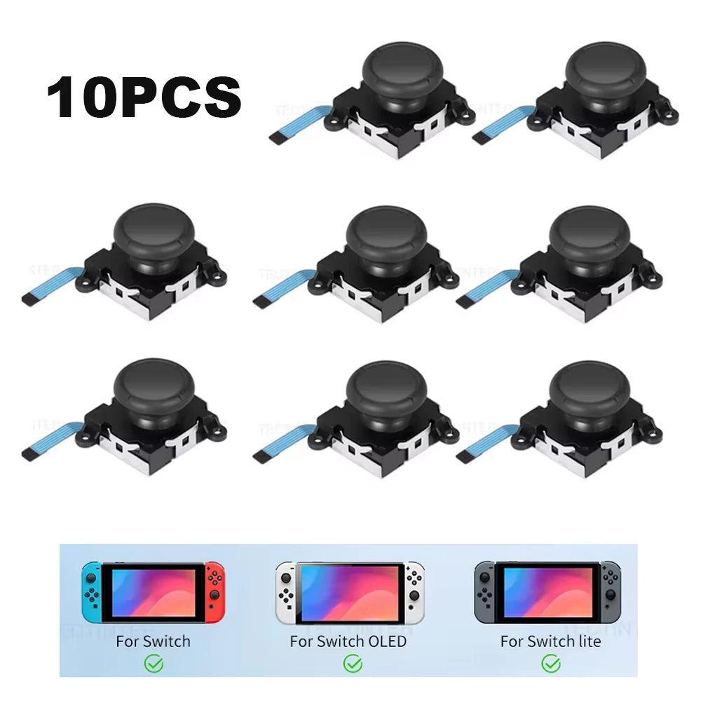10pcs Replacement 3D Analog Joystick for Nintendo Switch/OLE