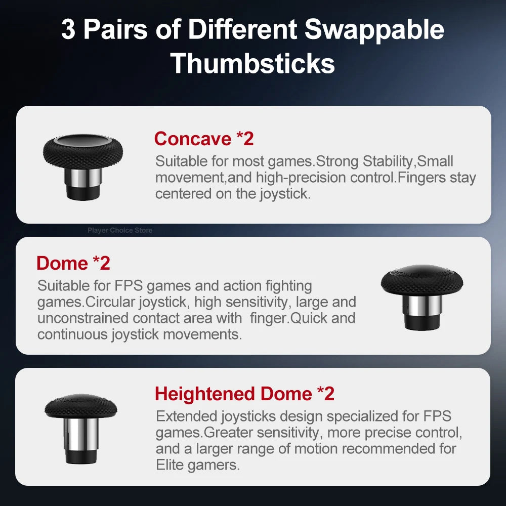 GameSir Joystick Caps for G7 Pro G7 Pro 8K Cyclone 2 Gamepad