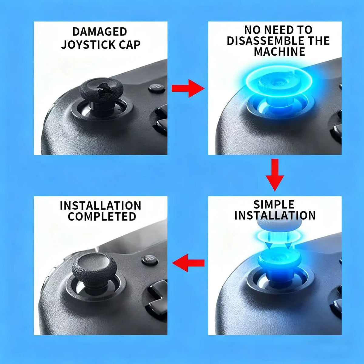 20pcs Controller Thumb Grip Caps for Xbox One/Xbox Series X 