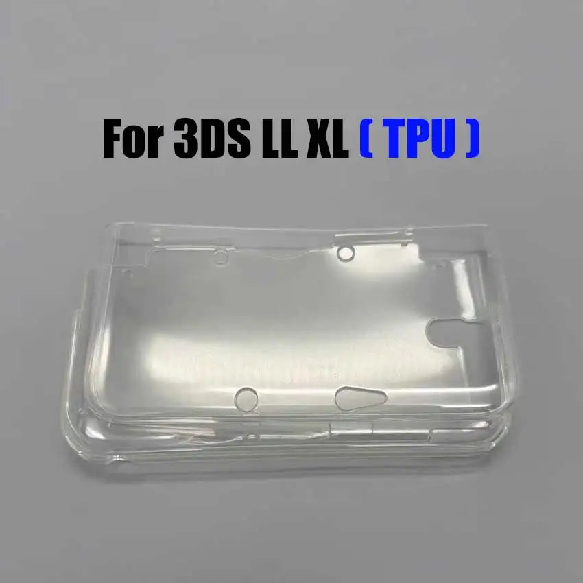 Plastic Crystal Hard Shell & TPU Silicone Sleeve For 2DS 3DS
