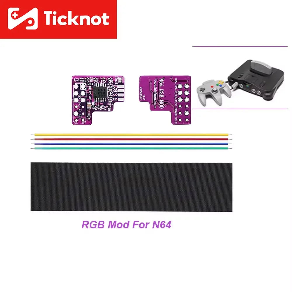 RGB Mod Chip For N64 NTSC Game Console RGB Mod Kit For Ninte