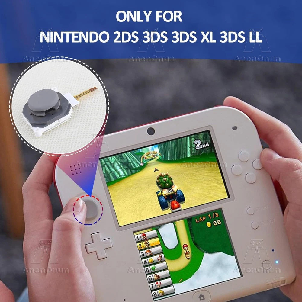 Joystick Replacement Kit for 3DS/DS LL/3DS XL/2DS Premium 3D