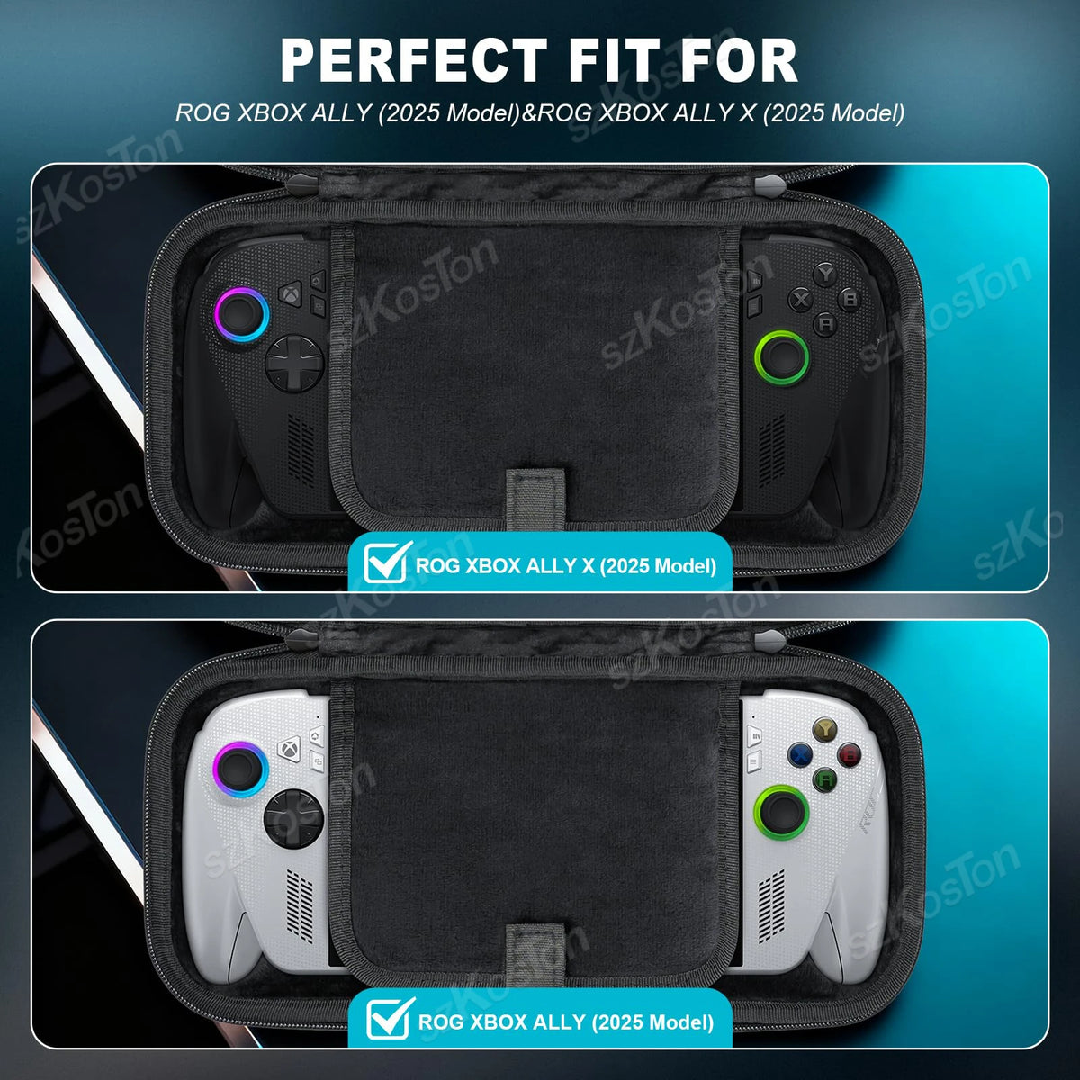 Large Capacity Carrying Case for ROG XBOX ALLY Game Console 