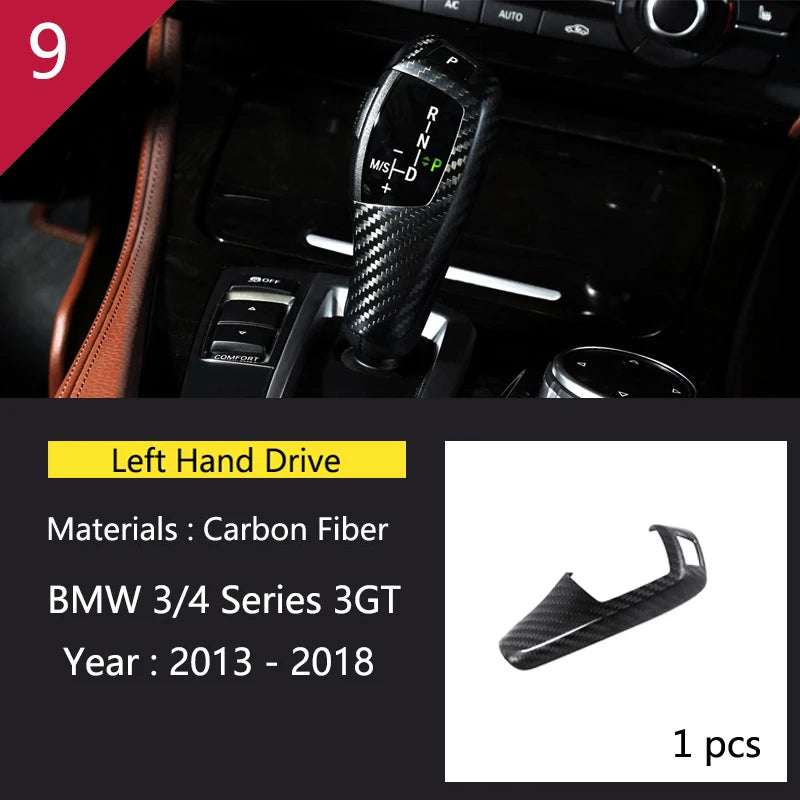 For BMW 3 4 Series 3GT F30 F32 F34 Car Styling interior Gearshift AC CD button Panel Door Armrest Decoration Cover Trim Sticker