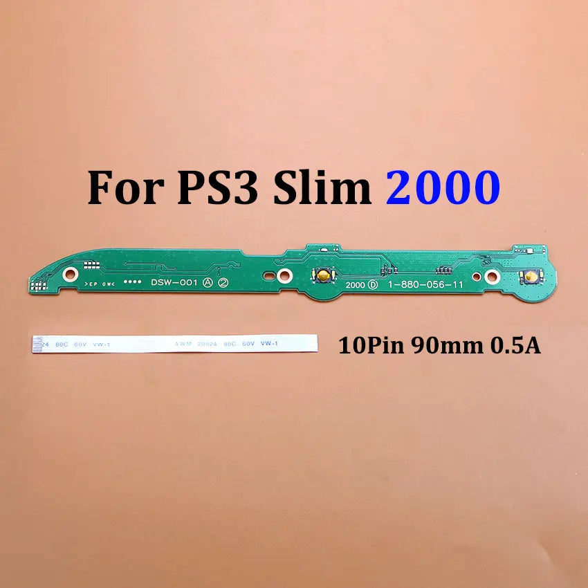 Host Power Button On OFF Switch Board Ribbon Cable Board Flex Cable For PS3 Slim 2000 2500 3000 4000 Console Parts Replacement