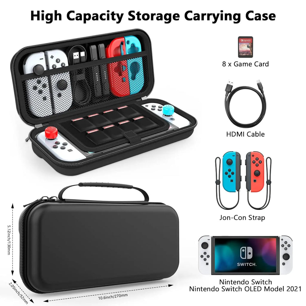 Portable Lightweight Carrying Case for Switch Console Large 
