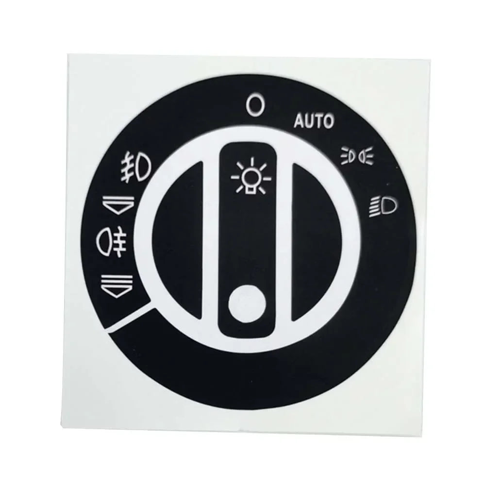 1set For Audi A4 B6 B7 Car Front Radio Button Decal Sticker 