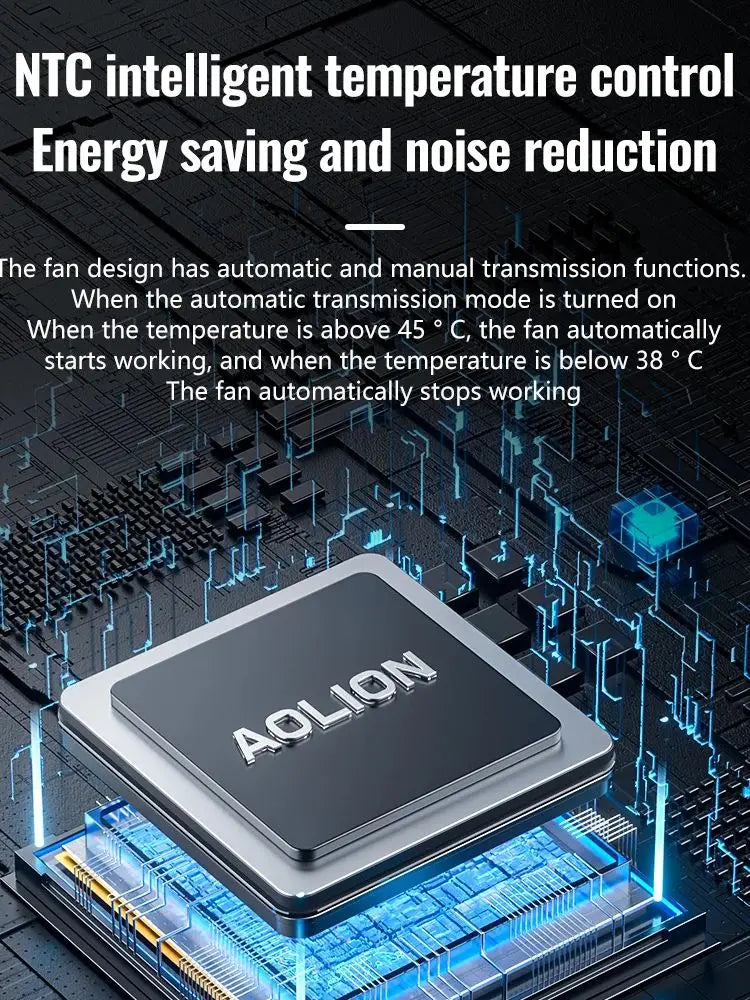 Intelligent Temperature Controlled Cooling Fan for PS5 Slim/