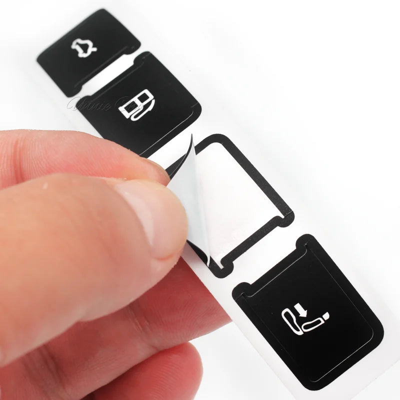 For Audi A8 D3 4E Interior Button Decals 2004 to 2009 For Au