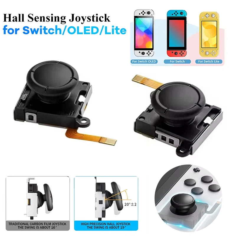 Hall Sense Effect Joystick No Drifting Higher Sensitivity Ha