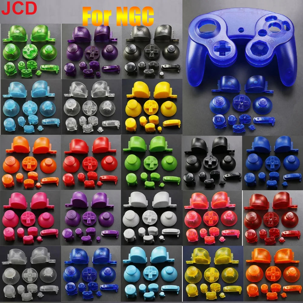 JCD 1Set Full Set L R ABXY Z Keypads Buttons With 3D Thumbst