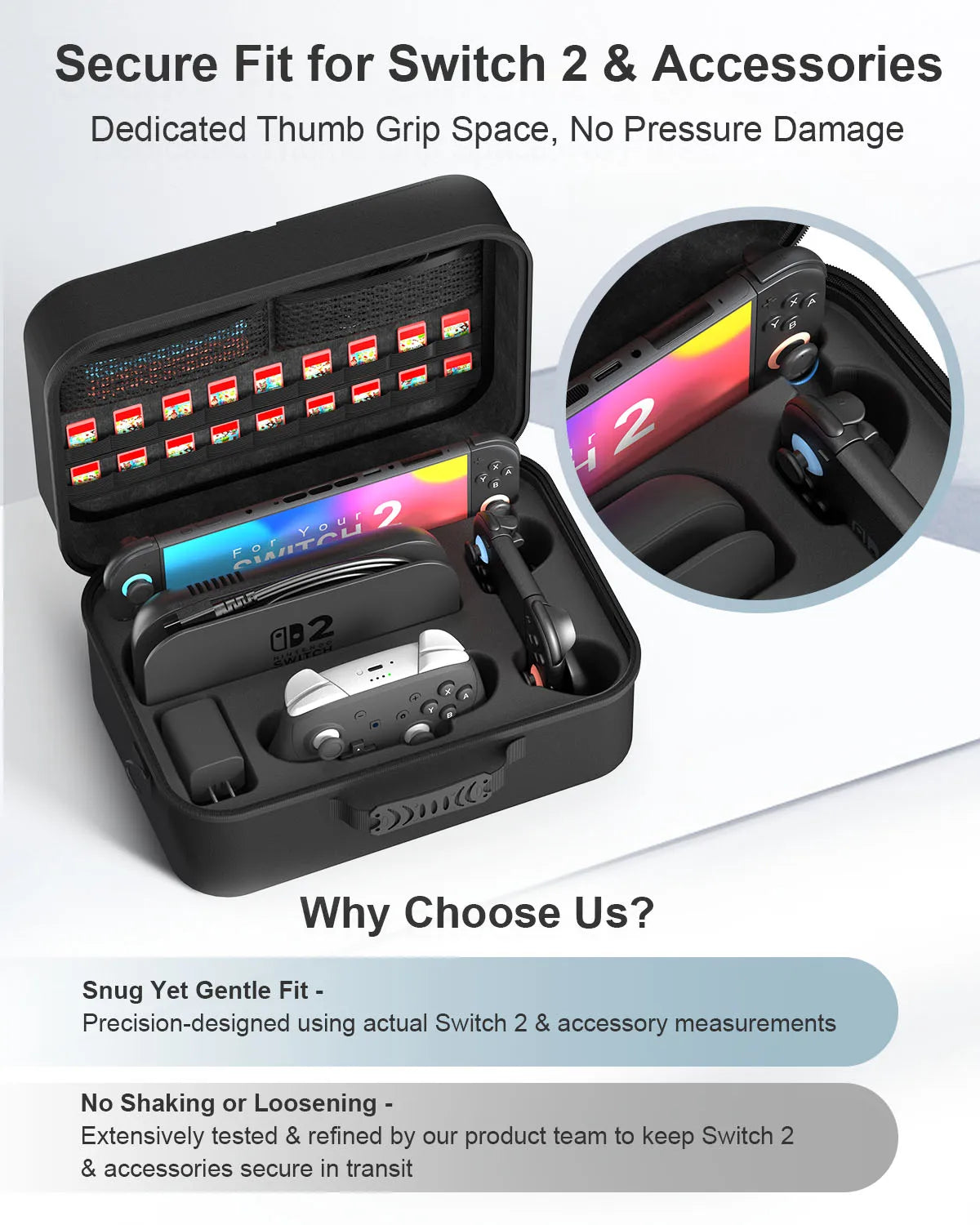Suitable for Switch 2 Game Console Storage Box Shoulder Cros