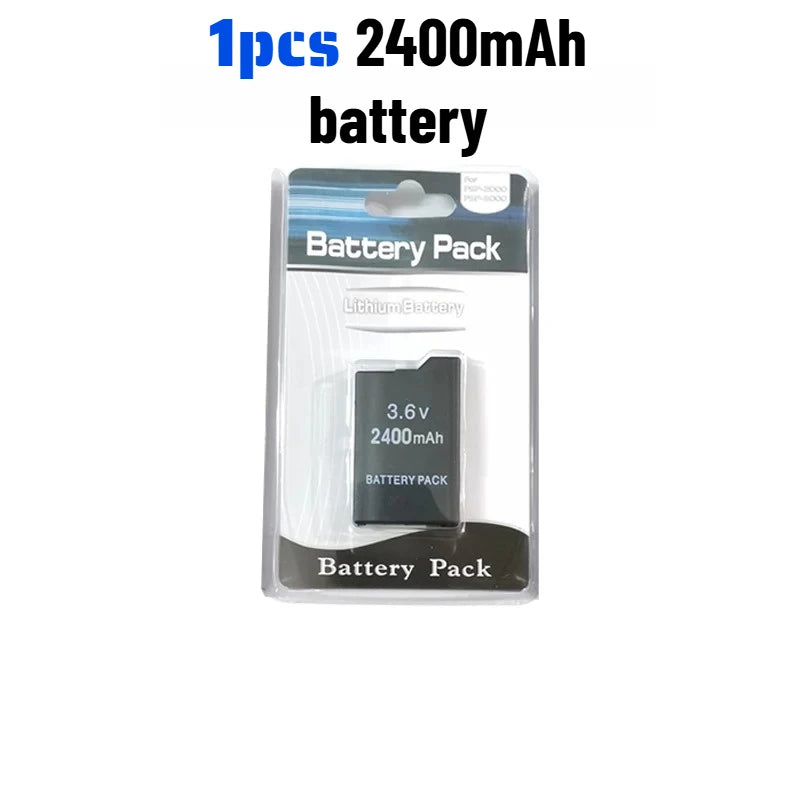 2400/3600mAh Lithium Battery For PSP-2000 PSP-3000 PSP-3004 Slim Game Console Long Lasting Safe Replacement Battery