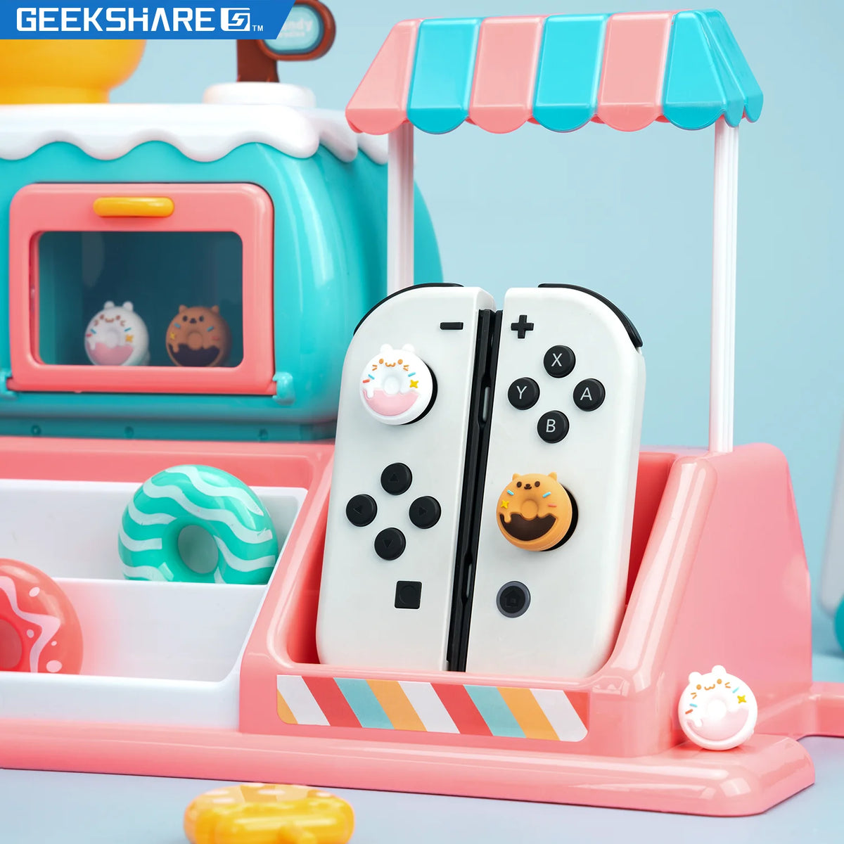 Super Cute Silicone Soft Joycon Thumb Stick Grip Cap Joystic